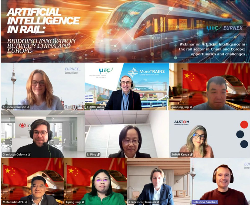 Webinar: Inteligencia artificial en el ferrocarril: conectando la innovación entre China y Europa